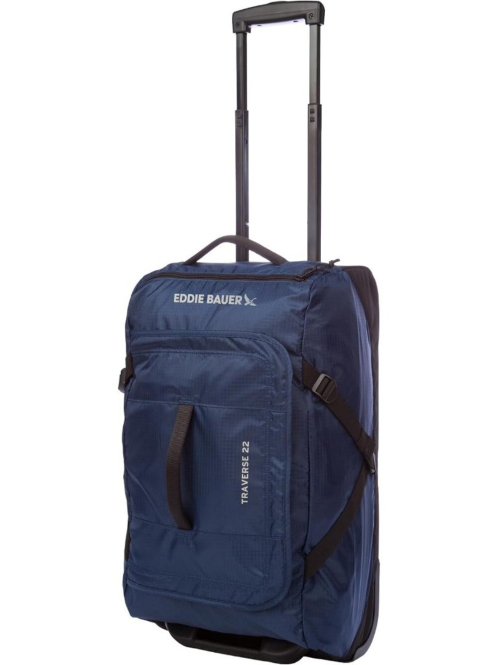 Travel Luggage with Roller Wheels & Telescoping Handle | Ripstop Nylon, 22